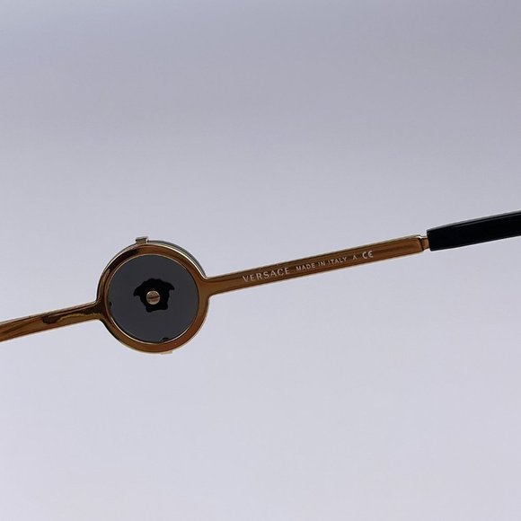 NEW Versace VE2232 143887 Black Gold Unisex Pilot Sunglasses - Picture 12 of 13